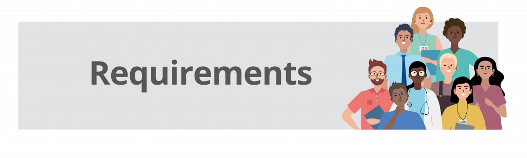 To the left of this graphic is an illustration of nine interprofessional long-term care team members. To the right is the sub-heading: Re.