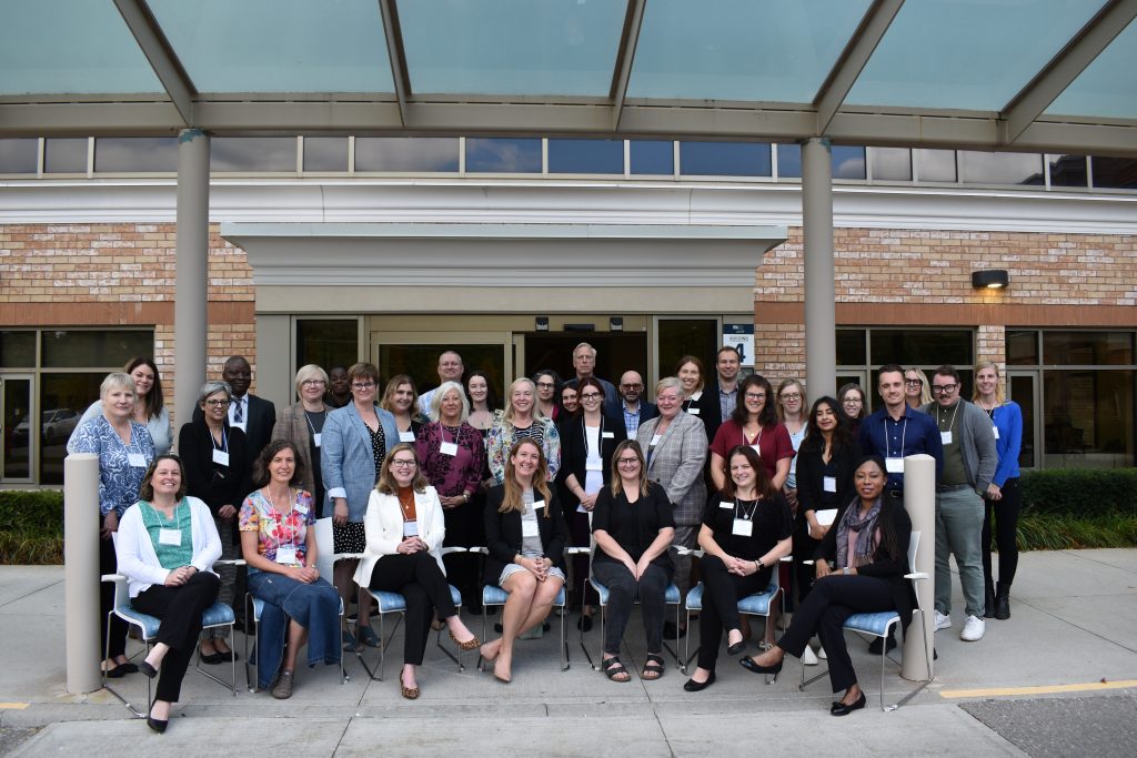 Group photo of Think Tank participants in front of the Research Institute for Aging